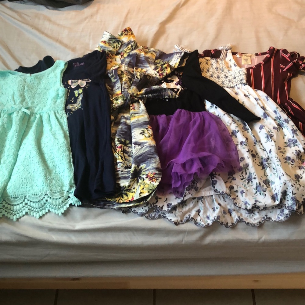 6 dresses all sizes 4-5T